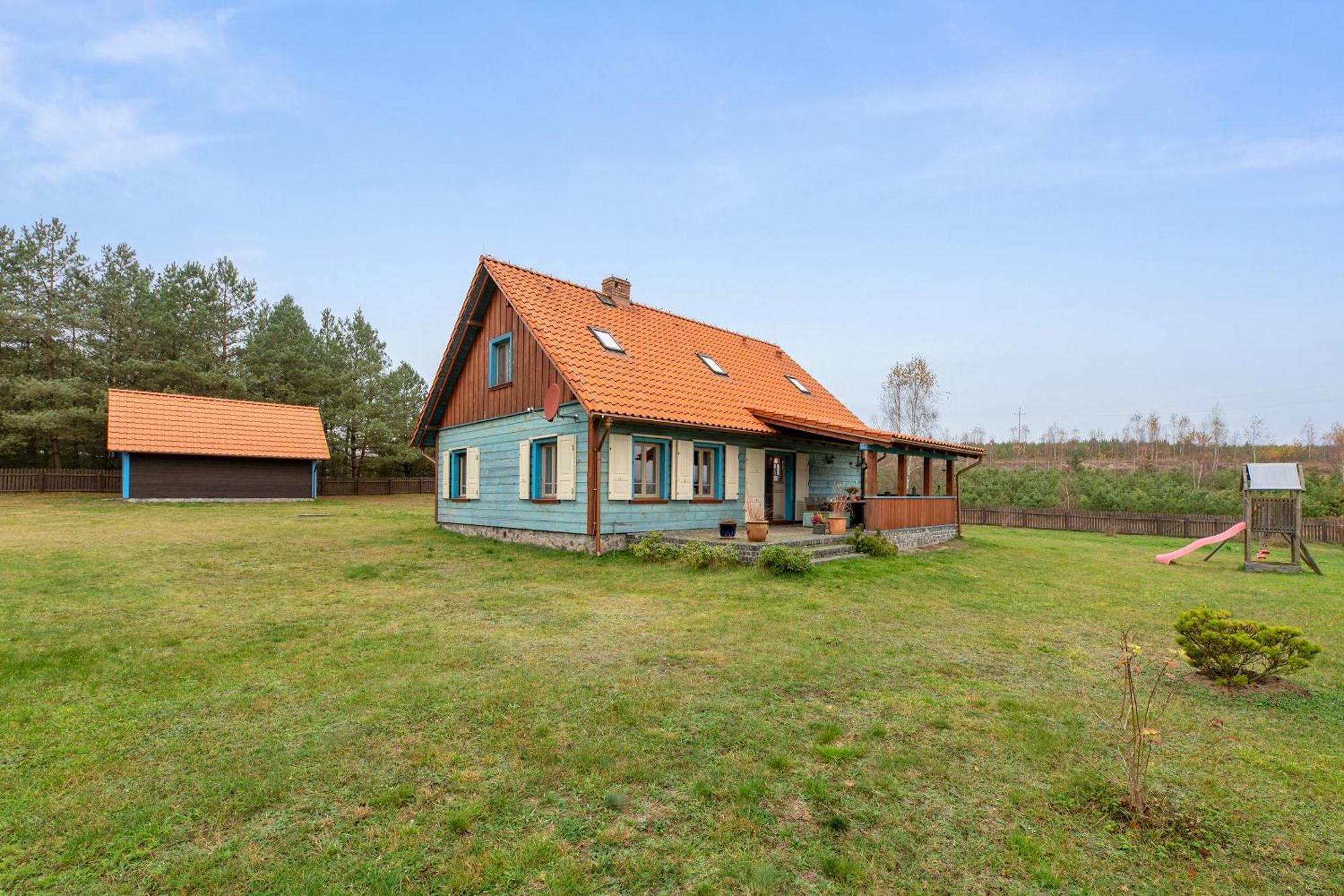 Lesny Dworek Sominy - Dom Z Sauna I Kominkiem Exteriér fotografie