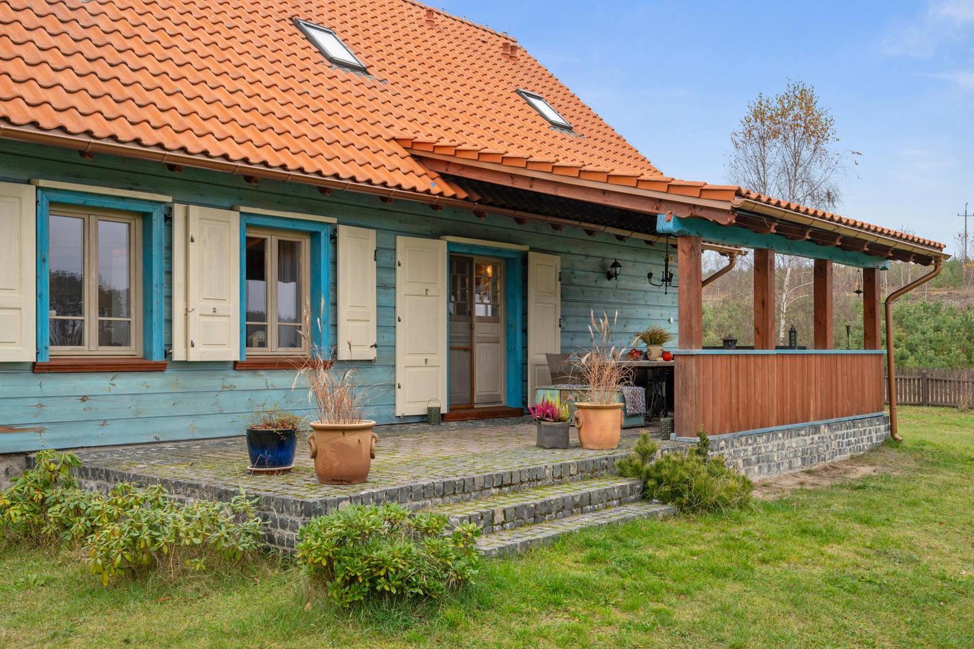 Lesny Dworek Sominy - Dom Z Sauna I Kominkiem Exteriér fotografie